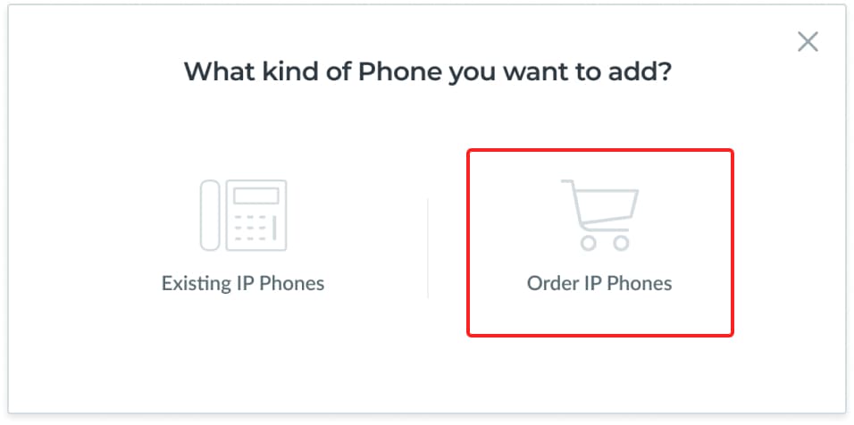 Click on the shopping cart to add a phone.